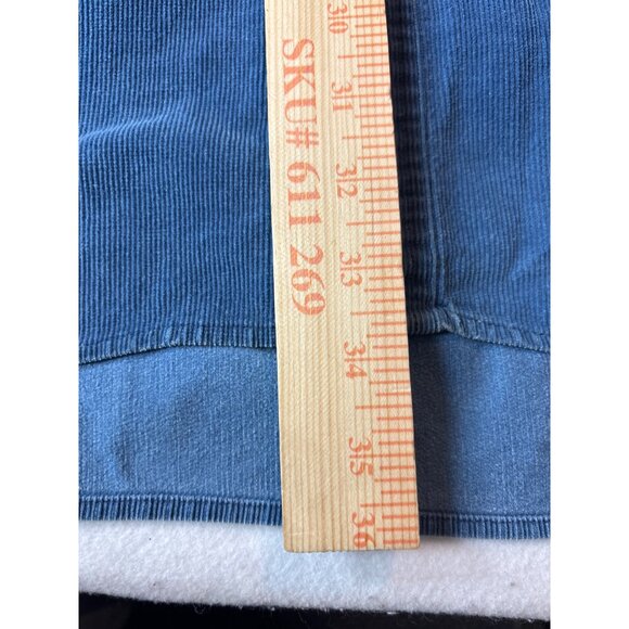 Vintage Eddie Baver Blue Corduroy Button-Down Shirt With Pockets For Men large s - Picture 5 of 12